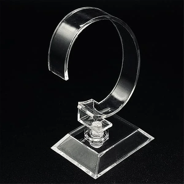 4 pcs Clear Acrylic Watch Stand for Bracelets and Jewelry (S)