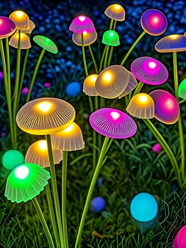 AliExpress - Solar Garden Lights Dual Mode LED Solar Mushroom Lights Waterdicht Decor Yard Patio Pathway Kwallen voor tuinsfeer