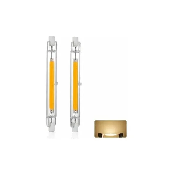 2-pack R7S LED-lampor 20W 3000LM, varmvit 3000K, 360 graders dimbart ljus för halogenersättning-FA-
