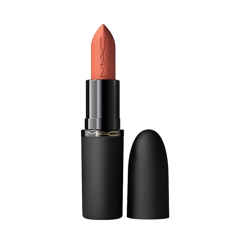 MAC Powder Kiss Hazy Matte Lipstick Moving On Up, Makeup, Læber, Læbestift