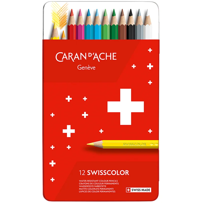 Caran d'Ache Swisscolor Farveblyanter sæt 12 stk