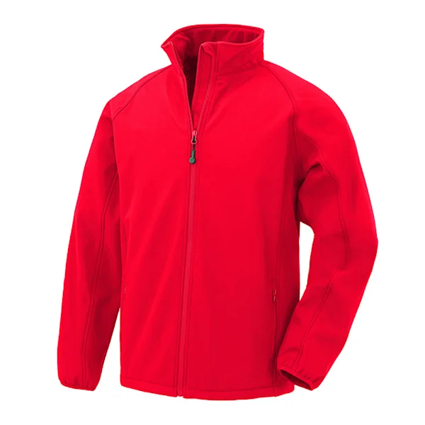 Result Äkta Återvunnen Herr Tryckbar Softshell Jacka 3XL Röd