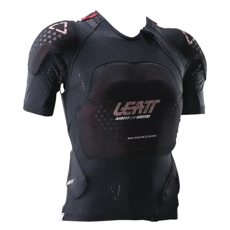 Protektoren-Shirt Leatt 3DF Airfit Lite Evo Damen Motocross V26 Schwarz XXS