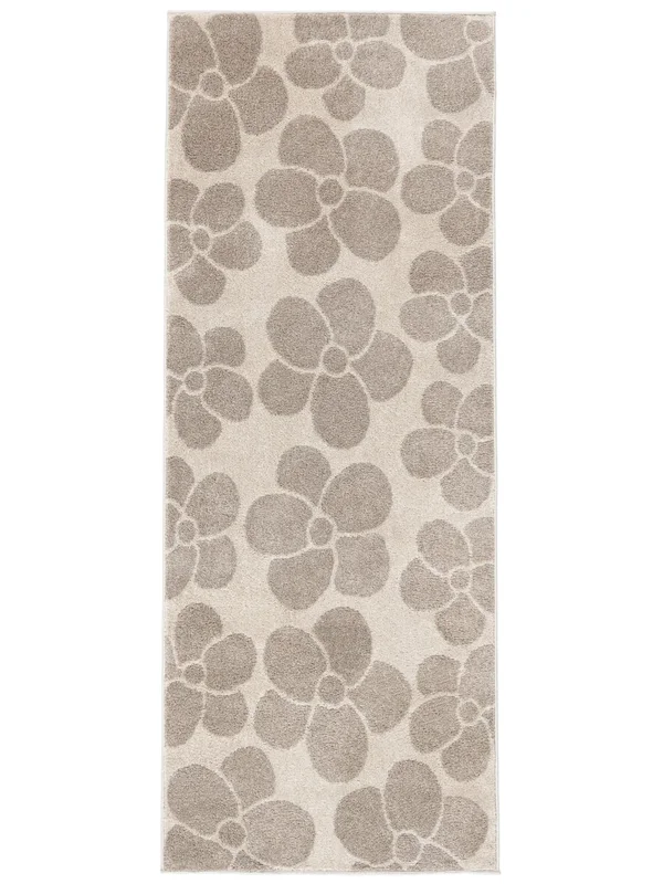 Primavera 80X200 Pequeño Beige/Blanco Crudo Pasillo Alfombra