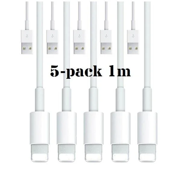 5-pack - Laddsladd Lightning kompatibelt iPhone - Laddare