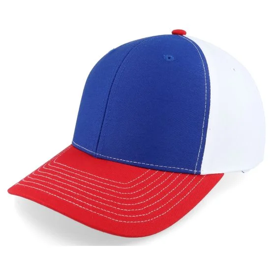 Richardson - Blå adjustable Caps - 312 Tri Royal/White/Red Adjustable @ Hatstore