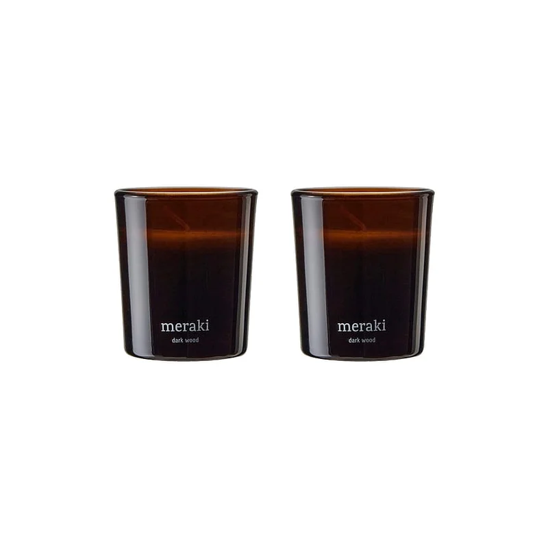 Spar 20% • Køb 2, Meraki Duftlys Dark Wood 120 g, Tøj & Bolig, Duft Til Hjemmet, Duftlys