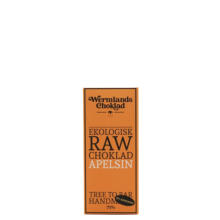 WermlandsChoklad Raw Ekologisk Choklad Apelsin 50 g