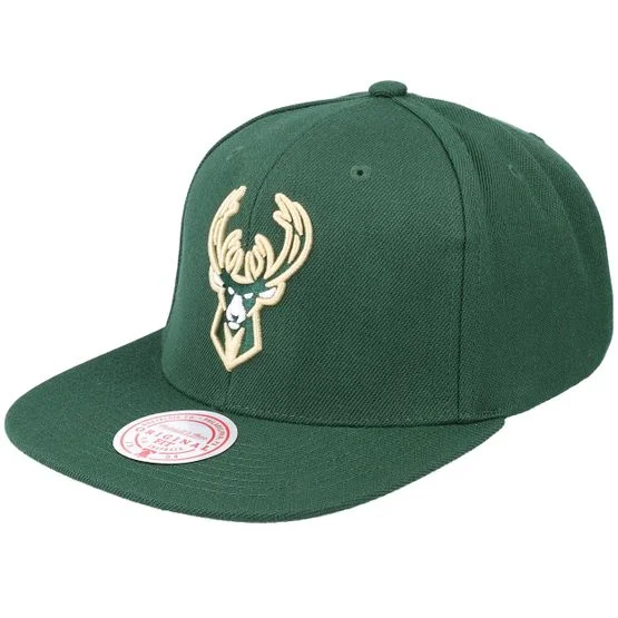 Mitchell & Ness - Verde snapback Gorra - Milwaukee Bucks Team Ground 2.0 Green Snapback @ Hatstore