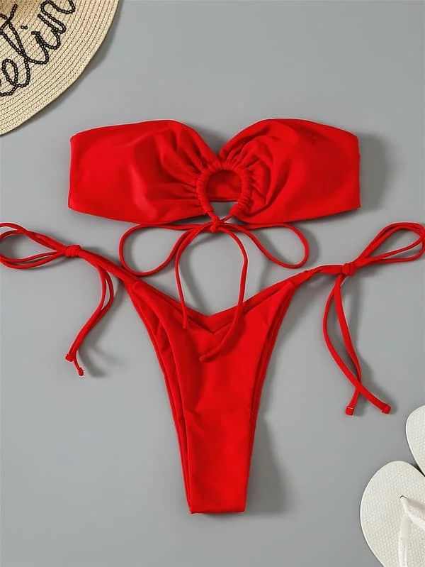 Anpassningsbar DIY Biquini Nyaste Sexiga Inspirerade Designer Badkläder bikini handduk tyg kaffe rosa baddräkter flickor s~xl PH08