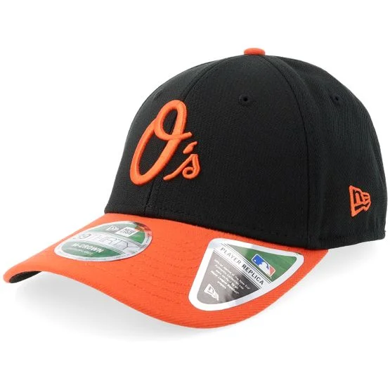 New Era - Schwarz flexfit Cap - MLB Player Replica M-Crown 39THIRTY Black/Orange Stretch Fit @ Hatstore