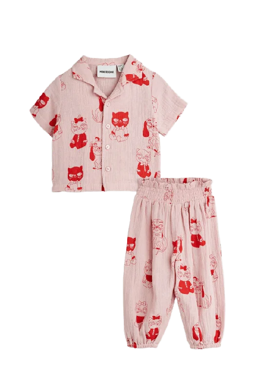 Mini Rodini Minibabies Baby Set Bodies & Unisex Rosa 92/98