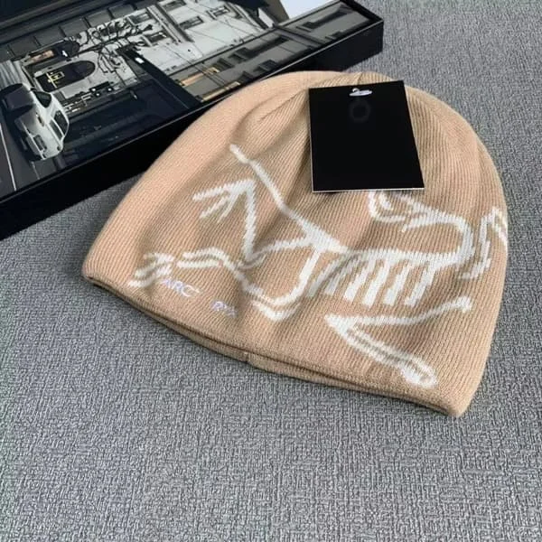 Arc'teryx Bird Head Toque -pipo Khaki Merinovilla Neulottu Talvipipo Unisex