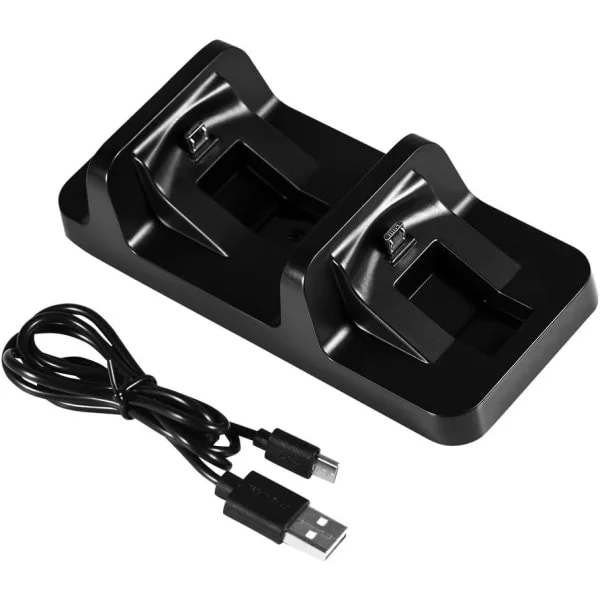Galaxy PS4-kontroll Laddare, Dubbel USB PS4-kontroll Laddningsstation för PS4-spelkontroll