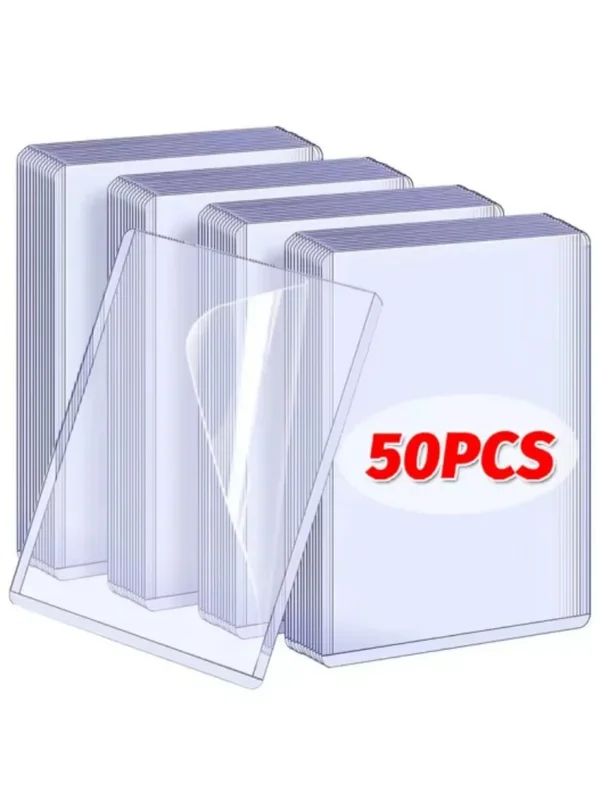 AliExpress - Manchon de carte Kpop coréen Transparent, avec Film de protection, porte-carte Transparent, couvertures de cartes de jeu Photo idole 35PT