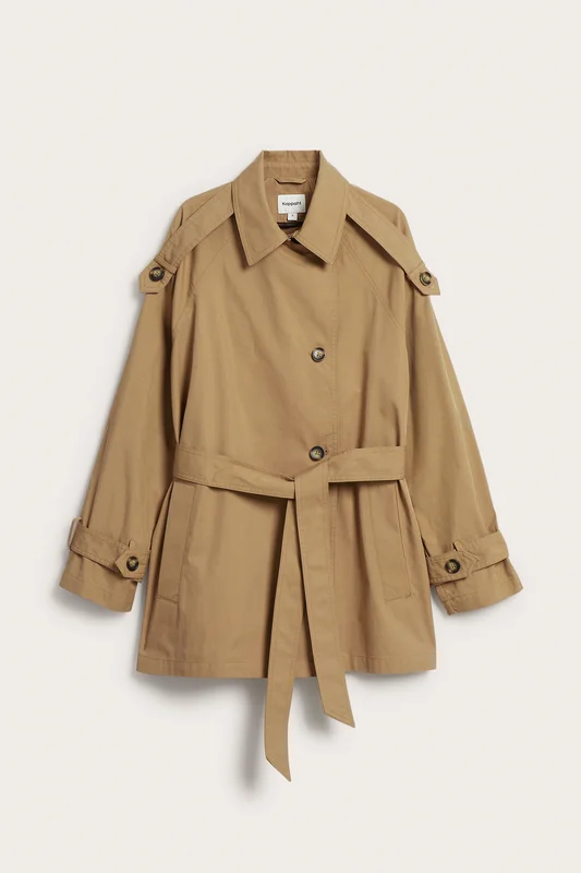 Kappahl | Kort trenchcoat Beige L | Dame