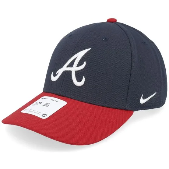 Nike MLB - MLB Blå adjustable Caps - Atlanta Braves Dri-fit Club Blue/Red Adjustable @ Hatstore