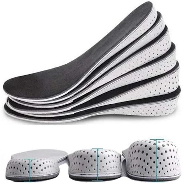 1 par høydeøkende skoinnlegg Pustende Memory Foam Høydeøkende innlegg Usynlige økte hælløft skoinnlegg 3,3 cm 3,3 cm