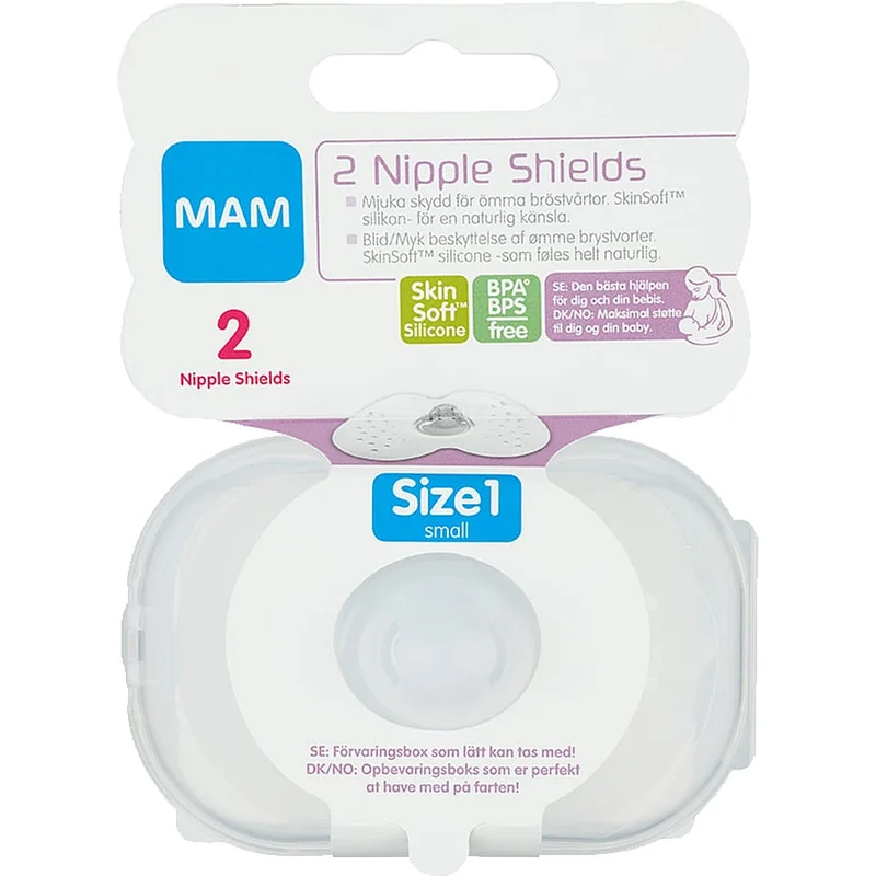 MAM Nipple Shield 2-pak Small, Børn & Forældre, Amning & Flaske, Ammebrikker