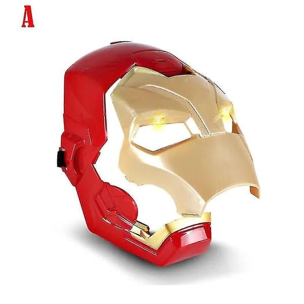 Marvel Avengers 4 Iron Man Captain America Mask Light Sound Helmet Open Mas-FX-