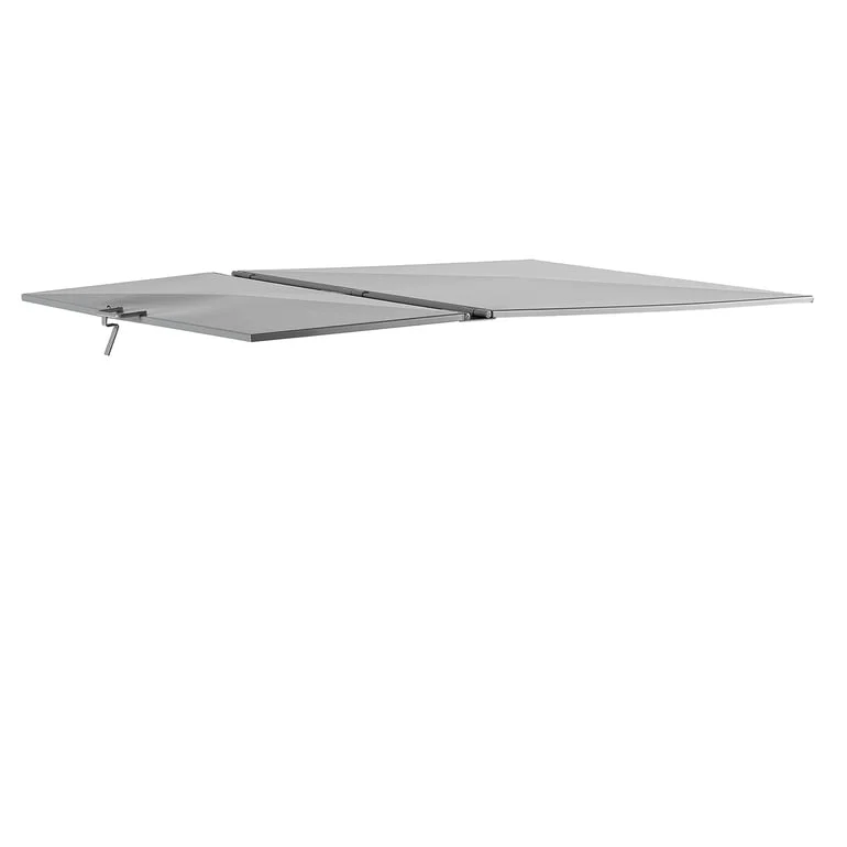 Lid for tipping skip AZURE, (fits 300 L skip), grey