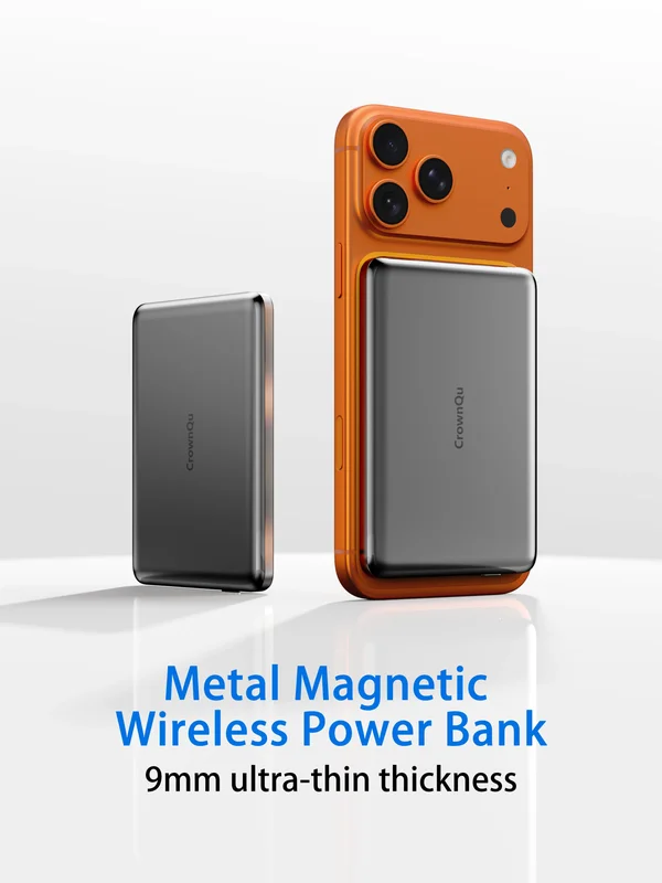 AliExpress - Batterie externe magnétique sans fil en métal 20W USB-C, charge rapide, portable, pour iPhone 17 16 15 14 13 12 Smartphone