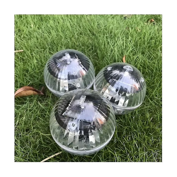 Flytande Lampa Solvatten Flytboll LED-Lampa Pool Vattentät Nattlampa För Trädgårdsdamm, varm Li (FMY)