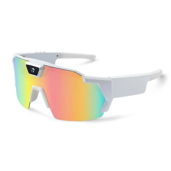 HD Video Glasses Action Camera Sunglasses Smart Glasses Sports Glasses Cycling Outdoor Driver Recorder Walk Cam C Colorful lens