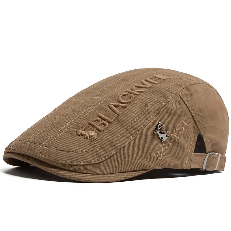 AliExpress - Mannen Baret Mode Konijn Borduren Platte Caps Lente Zomer Vizier Voor Mannelijke Mode Vintage Krantenjongenspet Casual Baretten 