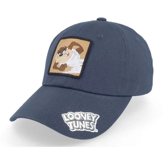 Looney Tunes - Blå unconstructed Caps - Taz Navy Dad Cap @ Hatstore