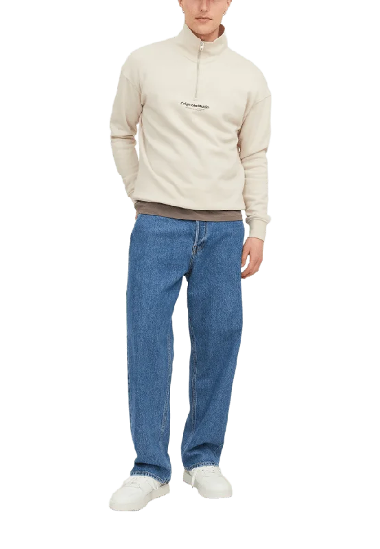 Jack & Jones Alex Baggy Fit Jeans Herr Blå 33/36