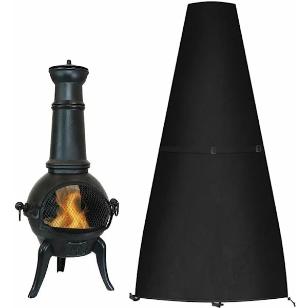 Vanntett Rundt Bålpanne Trekk, Utendørs Bålpanne Trekk, BBQ Beskyttende Presenning, Bålpanne Trekk med Snøring (122x21/61cm)