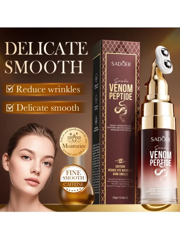 AliExpress - SADOER Snake Venom Peptide Koffein Anti-Falten-Massage Augencreme Anti Augenringe Anti-Aging Feuchtigkeitsspendende Augen Hautpflege
