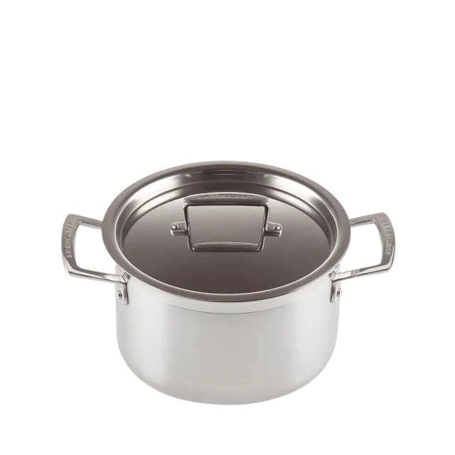 Le Creuset Gryta 3-Ply Rostfritt Stål 4L Grytor Silver 20 cm / 4,0 L