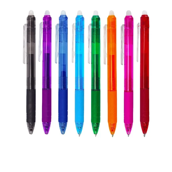 Raderbara bläckpennor, Raderbara bläckpennor med gel - 8-pack