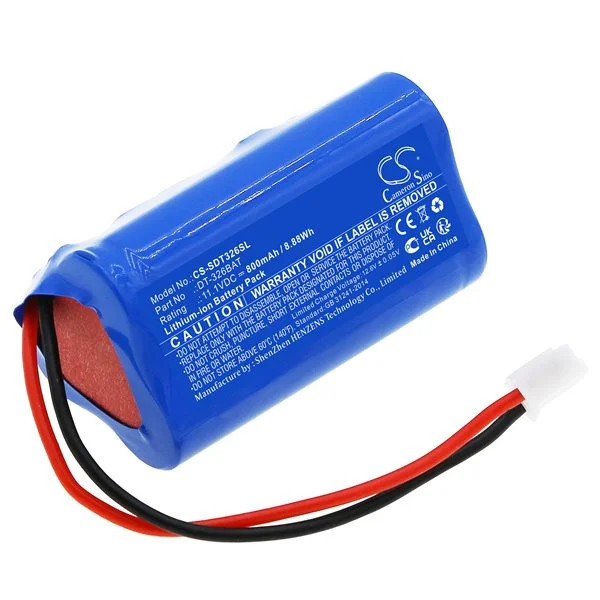 Batteri for test, undersøkelse, utstyr for Shimpo DT-326B, DT-326B Strobe