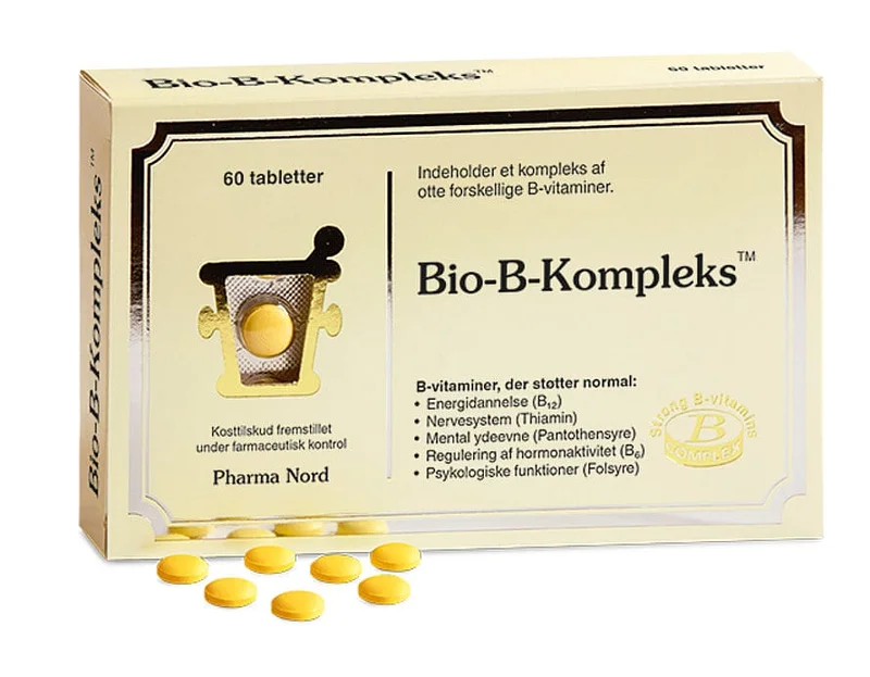 Pharma Nord Bio-B-Kompleks 60 tabl., Helse & Madvarer, B-vitamin, Øvrige