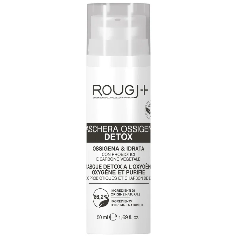 ROUGJ Detergenza Maschera viso all'ossigeno attivo detox 50ml - Maschera Purificante viso