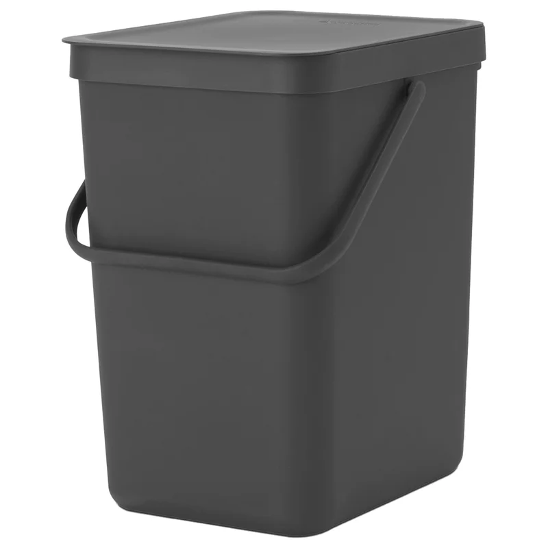 Brabantia Sort & Go avfallshink 25 liter, mörkgrå | Inredning > Pedalhinkar > Sophink | Bagaren och Kocken
