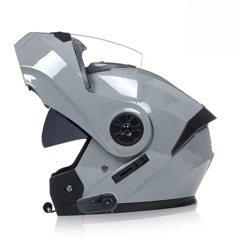 AliExpress - Unisex Motorrad DOT-Zertifizierung Doppellinse Modularhelm Sicherheit Modularer Klapphelm Helm mit Innenvisier Bluetooth