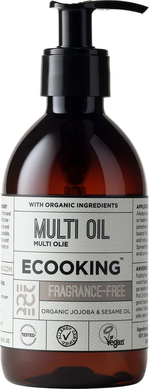Spar 20% • Køb 2, ECOOKING Multi Olie Parfumefri 300 ml, Hudpleje, Ansigtspleje, Ansigtsolie