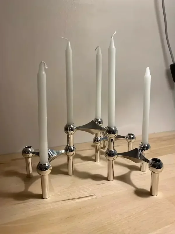 AliExpress - Metalen Moleculaire Structuur Kaarshouder Noordse Zilveren Kandelaar Middelpunt Woonkamer Decoratie Cadeau Home Decore Kandelaar