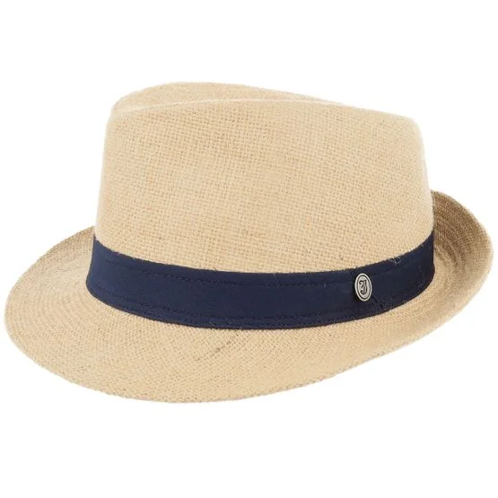 Jaxon & James - Béžová trilby Klobouk - Jute Tan Trilby @ Hatstore