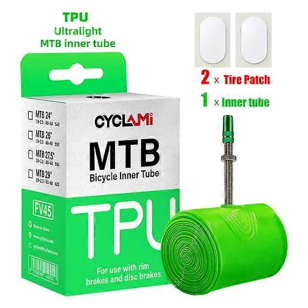 CYCLAMI Ultralätt Cykel Innerslang 26 27.5 29 Tum MTB Cykel TPU Material Däck 45mm Fransk Ventil Superlätt Anti-Oxidation