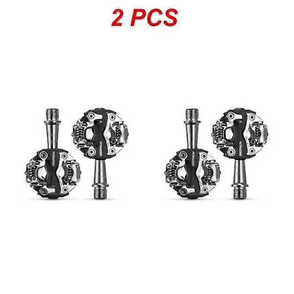 1/2 ST MTB Mountainbike Självlåsande Pedaler Cykling Clipless Pedaler Aluminiumlegering SPD CR-MO Pedaler Mtb Pedaler Cykelpedaler
