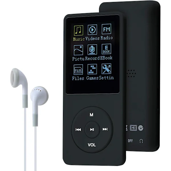 Bærbar MP3-spiller med 70 timers spilletid, Hi-Fi MP3-spiller