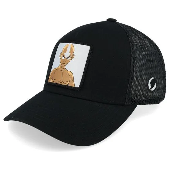 Avatar: The Last Airbender - Schwarz Trucker Cap - Ang Activated Black A-Frame Trucker @ Hatstore, Schwarz, Mesh, 55-60