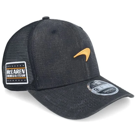 New Era - Motor Sort trucker Kasket - McLaren F1 25 Washed 9FIFTY Black Trucker @ Hatstore