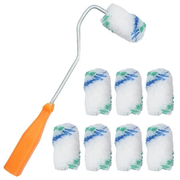27 cm Paint Roller, Painting Set with 8 Replacement Rollers, Wall Brush, Wall Painting Set, Ceiling Paint Roller