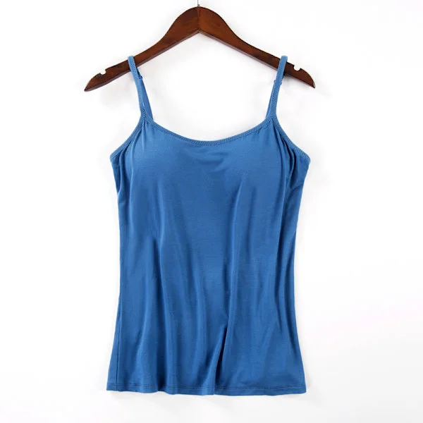 Vadderat mjukt Casual BH-linne för kvinnor blue